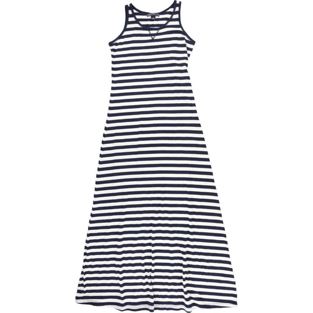 American Living Womens Stripes Tank Maxi Dress, White, XS, DM